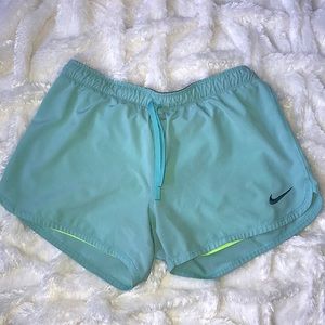Nike DRI-FIT Turquoise Athletic Running Short Midi